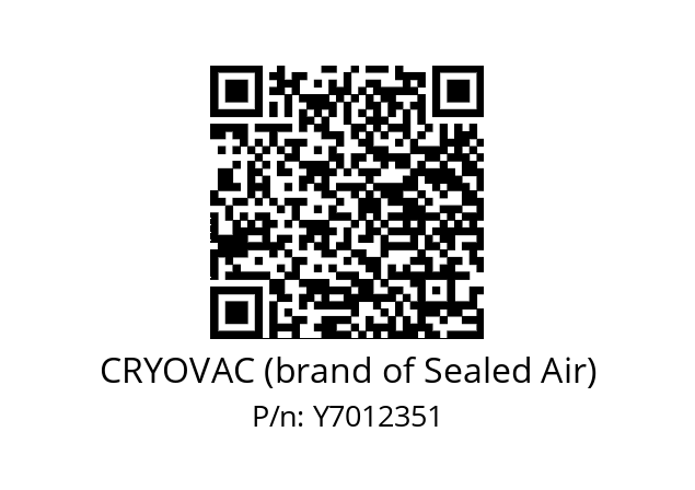   CRYOVAC (brand of Sealed Air) Y7012351