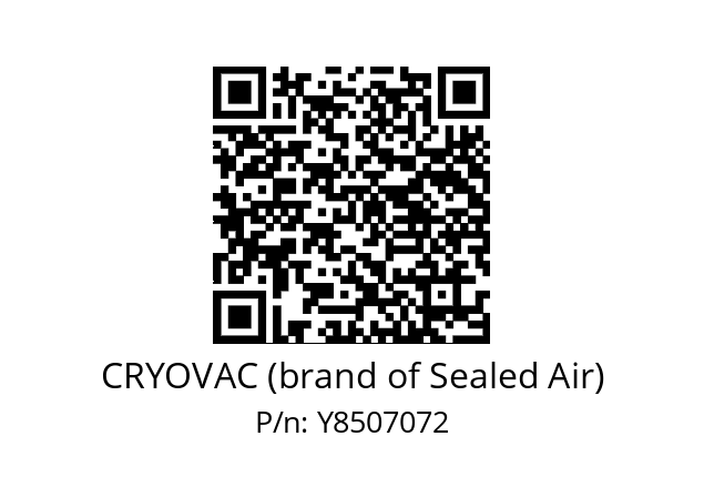   CRYOVAC (brand of Sealed Air) Y8507072