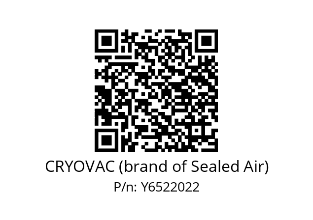   CRYOVAC (brand of Sealed Air) Y6522022