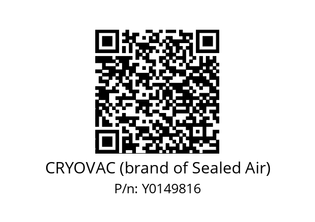   CRYOVAC (brand of Sealed Air) Y0149816