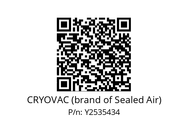   CRYOVAC (brand of Sealed Air) Y2535434