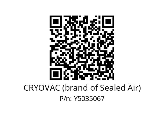   CRYOVAC (brand of Sealed Air) Y5035067