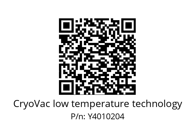   CryoVac low temperature technology Y4010204