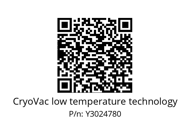   CryoVac low temperature technology Y3024780