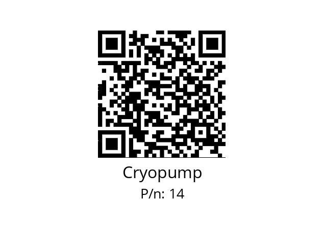   Cryopump 14