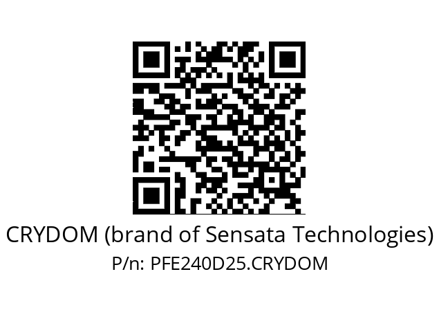   CRYDOM (brand of Sensata Technologies) PFE240D25.CRYDOM