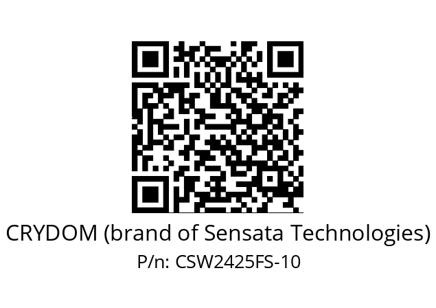   CRYDOM (brand of Sensata Technologies) CSW2425FS-10