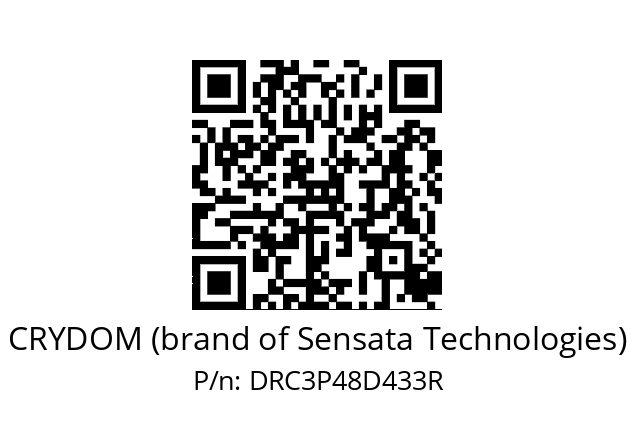   CRYDOM (brand of Sensata Technologies) DRC3P48D433R