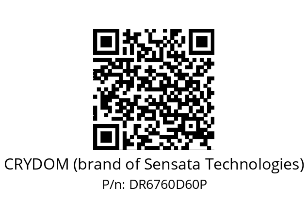   CRYDOM (brand of Sensata Technologies) DR6760D60P