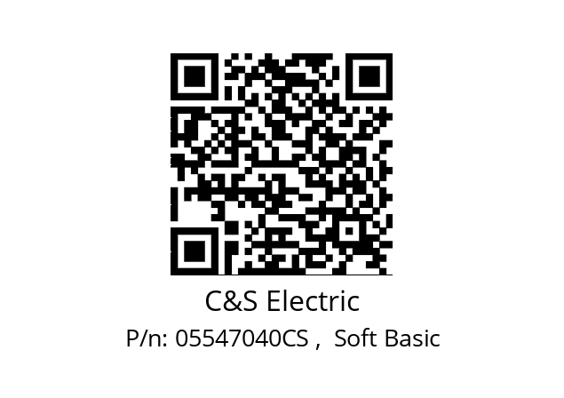   C&S Electric 05547040CS ,  Soft Basic