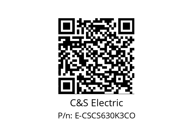   C&S Electric E-CSCS630K3CO