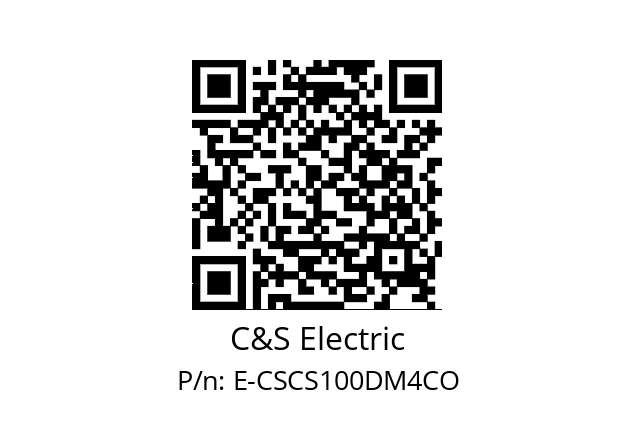   C&S Electric E-CSCS100DM4CO