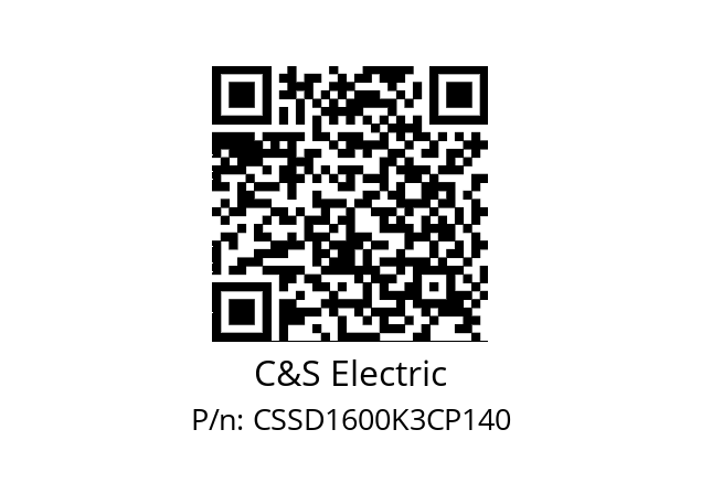   C&S Electric CSSD1600K3CP140