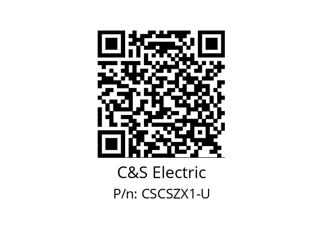   C&S Electric CSCSZX1-U