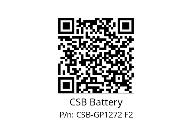   CSB Battery CSB-GP1272 F2