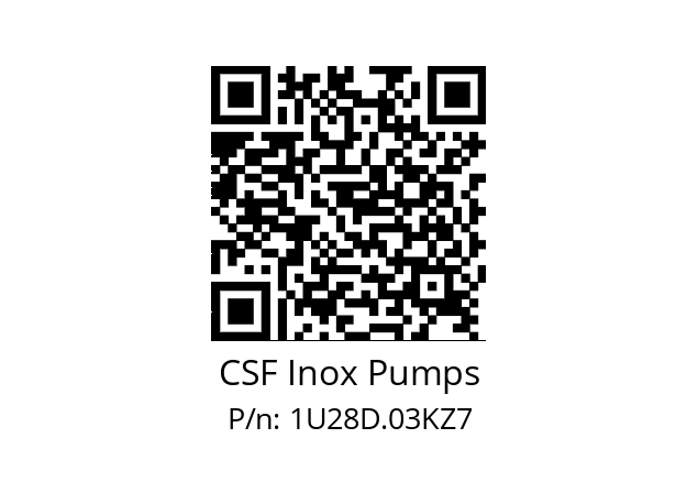   CSF Inox Pumps 1U28D.03KZ7