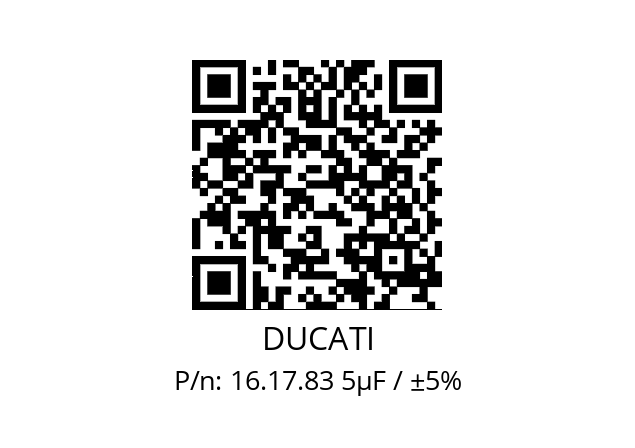   DUCATI 16.17.83 5µF / ±5%