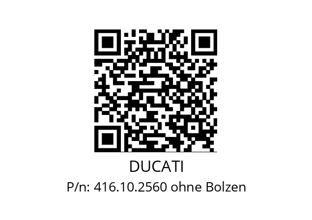   DUCATI 416.10.2560 ohne Bolzen