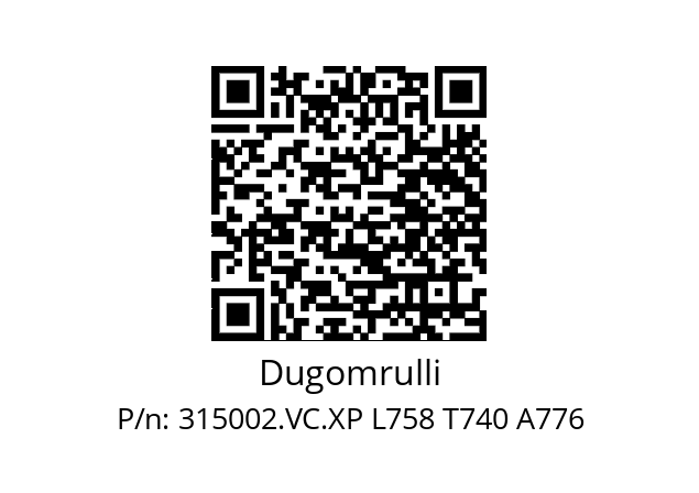   Dugomrulli 315002.VC.XP L758 T740 A776