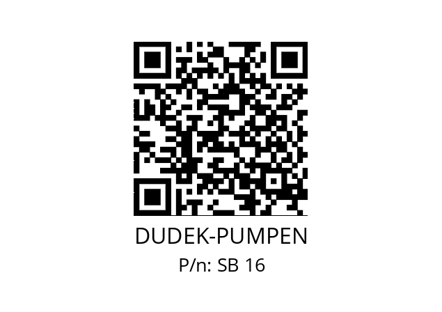   DUDEK-PUMPEN SB 16