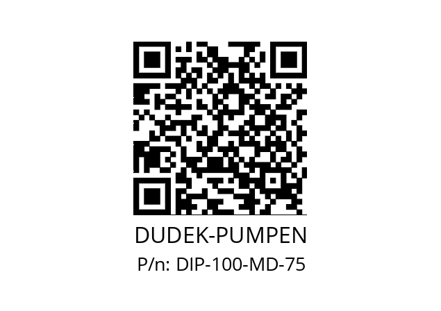   DUDEK-PUMPEN DIP-100-MD-75