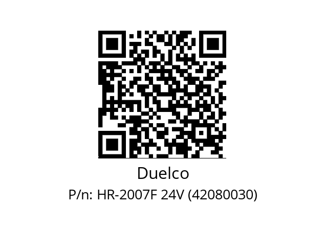   Duelco HR-2007F 24V (42080030)