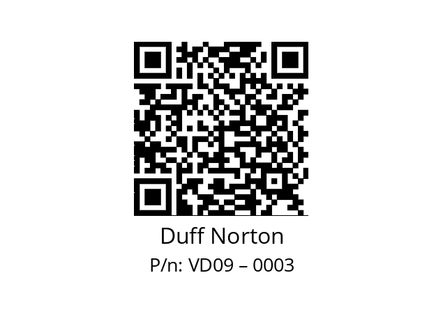   Duff Norton VD09 – 0003