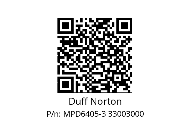   Duff Norton MPD6405-3 33003000