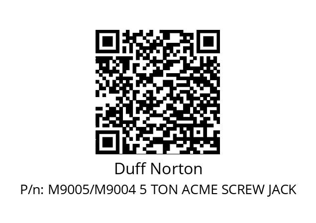   Duff Norton M9005/M9004 5 TON ACME SCREW JACK