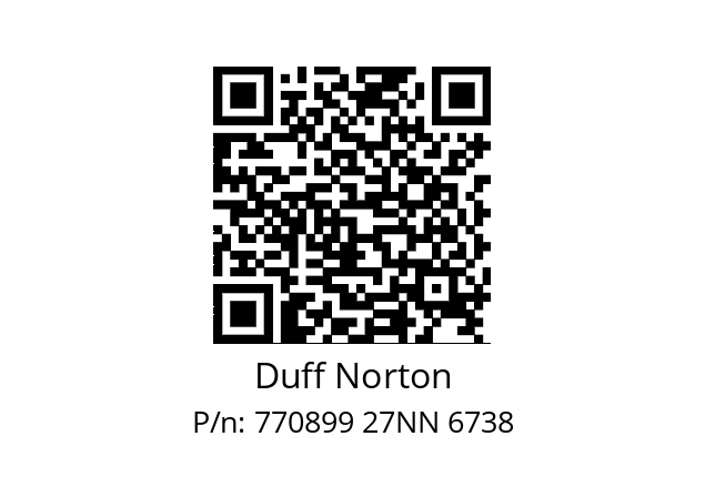   Duff Norton 770899 27NN 6738