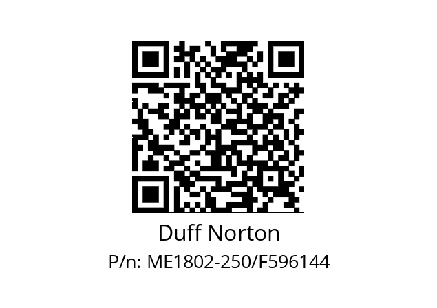   Duff Norton ME1802-250/F596144