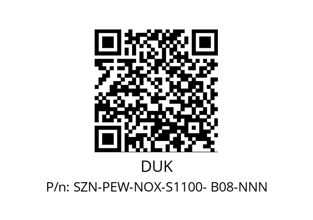   DUK SZN-PEW-NOX-S1100- B08-NNN