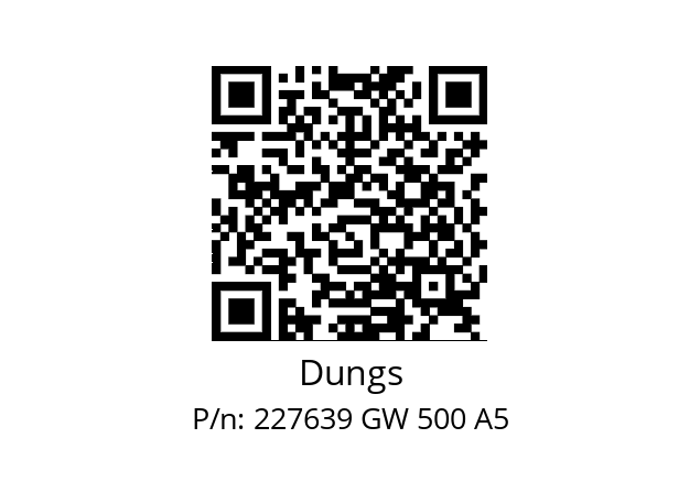   Dungs 227639 GW 500 A5