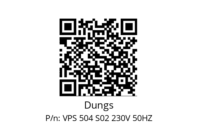   Dungs VPS 504 S02 230V 50HZ