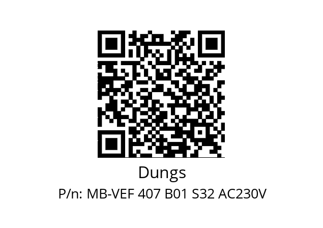   Dungs MB-VEF 407 B01 S32 AC230V