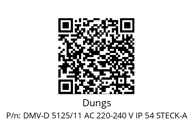   Dungs DMV-D 5125/11 AC 220-240 V IP 54 STECK-A