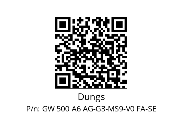   Dungs GW 500 A6 AG-G3-MS9-V0 FA-SE