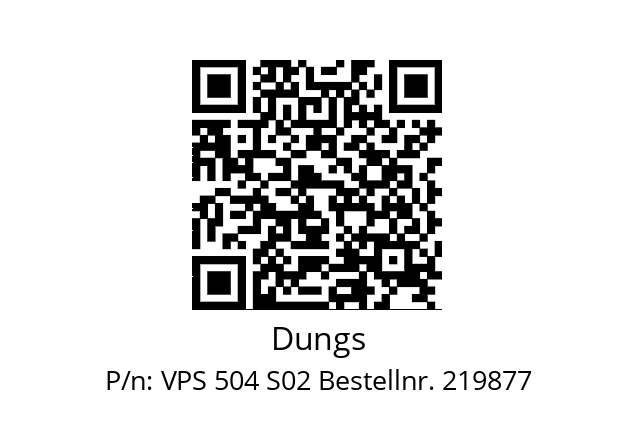   Dungs VPS 504 S02 Bestellnr. 219877