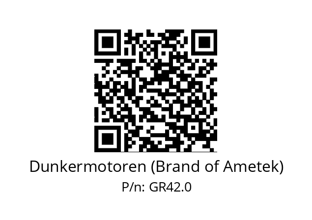   Dunkermotoren (Brand of Ametek) GR42.0