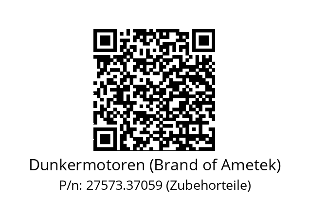   Dunkermotoren (Brand of Ametek) 27573.37059 (Zubehorteile)