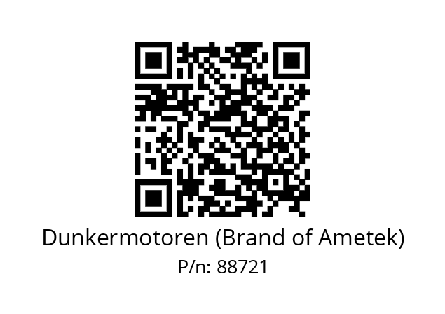   Dunkermotoren (Brand of Ametek) 88721