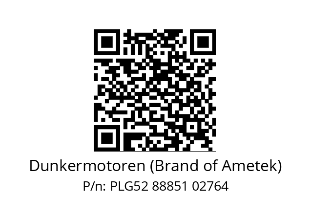   Dunkermotoren (Brand of Ametek) PLG52 88851 02764