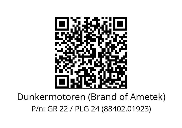   Dunkermotoren (Brand of Ametek) GR 22 / PLG 24 (88402.01923)