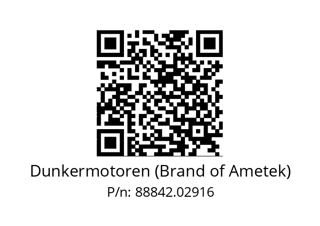   Dunkermotoren (Brand of Ametek) 88842.02916