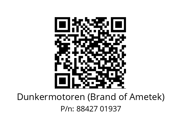   Dunkermotoren (Brand of Ametek) 88427 01937