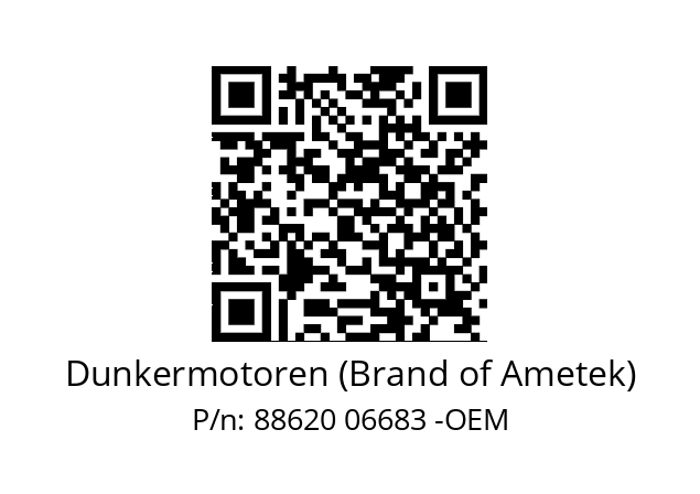   Dunkermotoren (Brand of Ametek) 88620 06683 -OEM