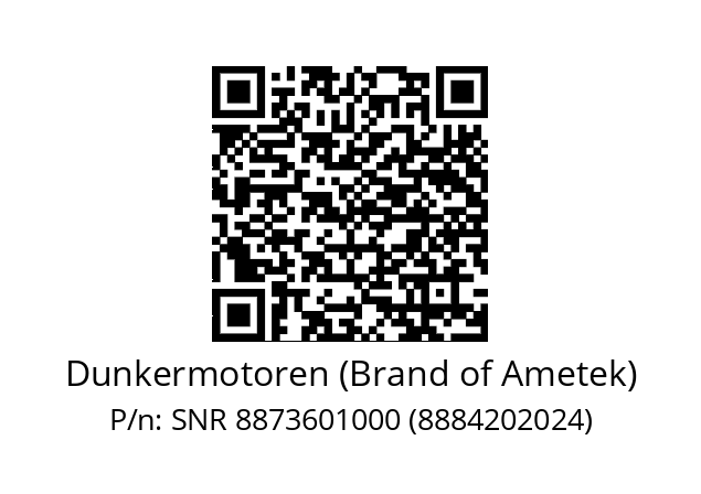   Dunkermotoren (Brand of Ametek) SNR 8873601000 (8884202024)