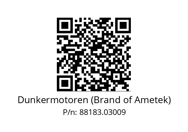   Dunkermotoren (Brand of Ametek) 88183.03009