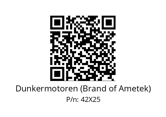   Dunkermotoren (Brand of Ametek) 42X25