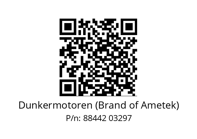   Dunkermotoren (Brand of Ametek) 88442 03297